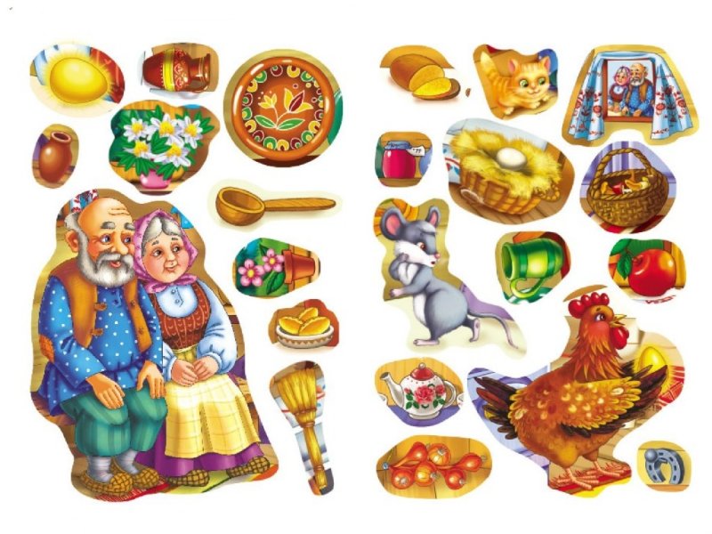 Персонажи сказки Курочка Ряба