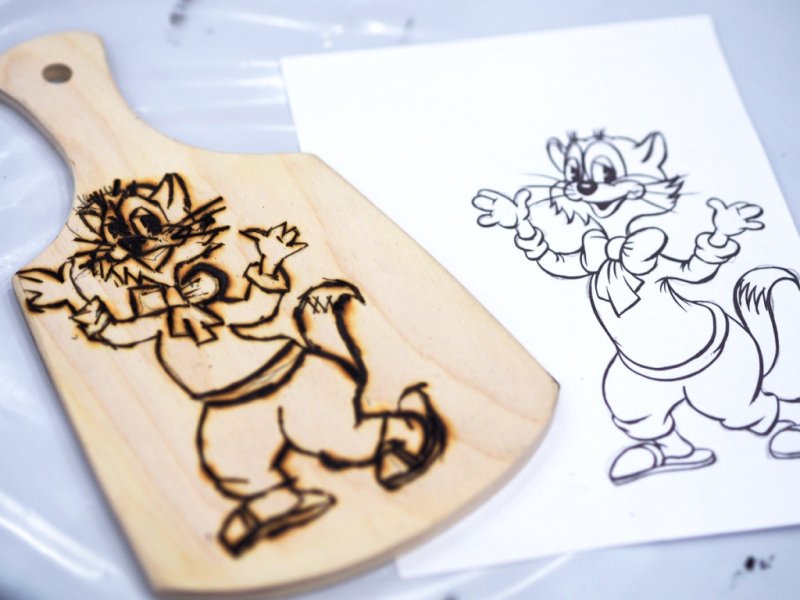 Трафарет разделочной доски