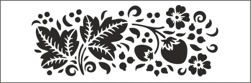 Хохломские узоры трафарет