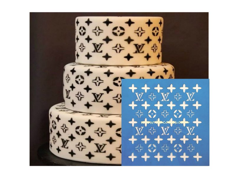 Трафарет Луи Виттон для торта