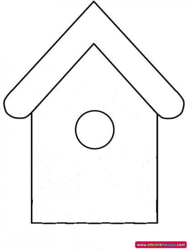 Скворечник трафарет