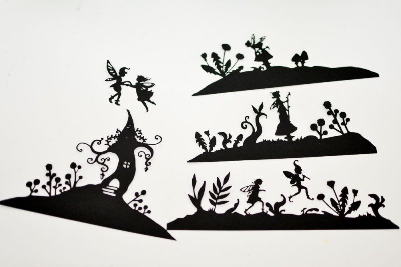 Подсвечник трафарет