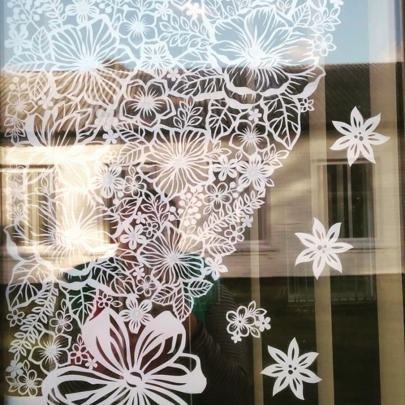 Занавески из снежинок