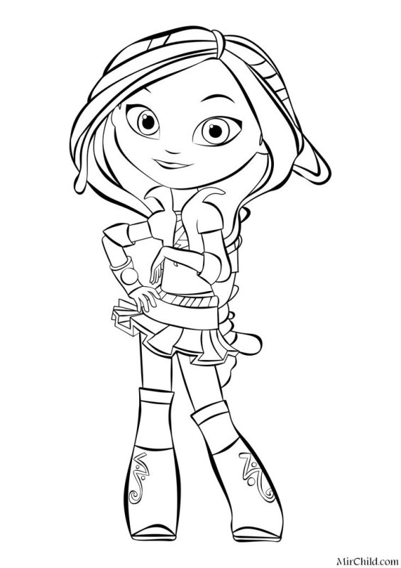 Раскраска сказочный патруль Варя