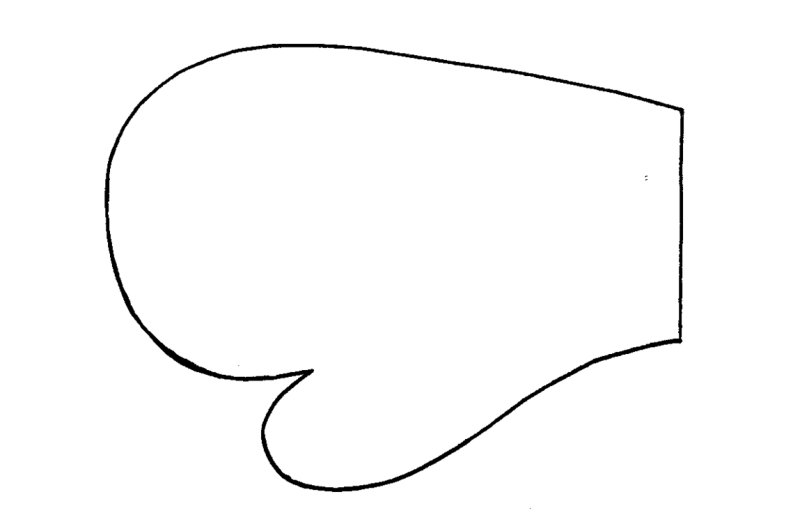 Шаблон варежки