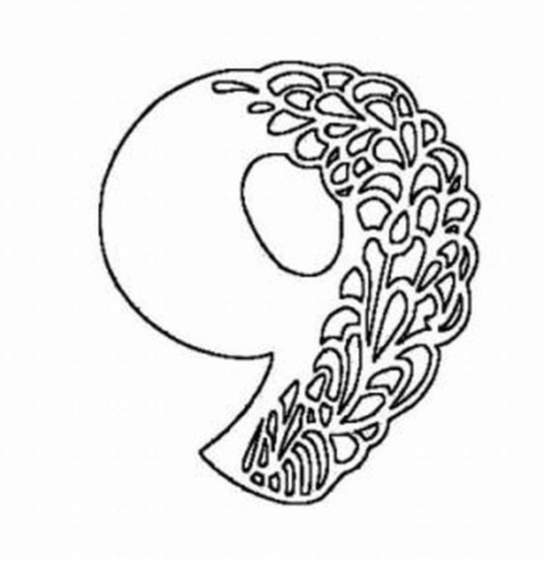 Цифры для украшения окон