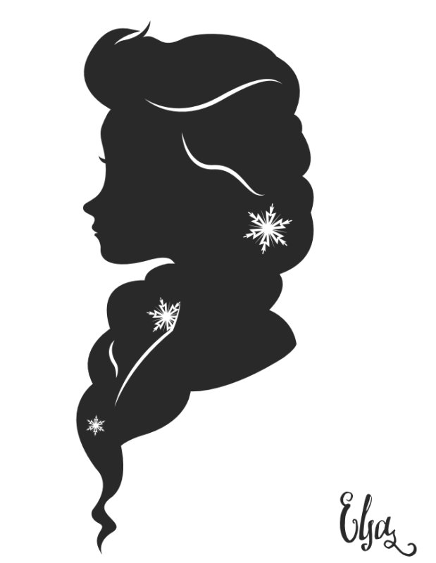 Эльза силуэт