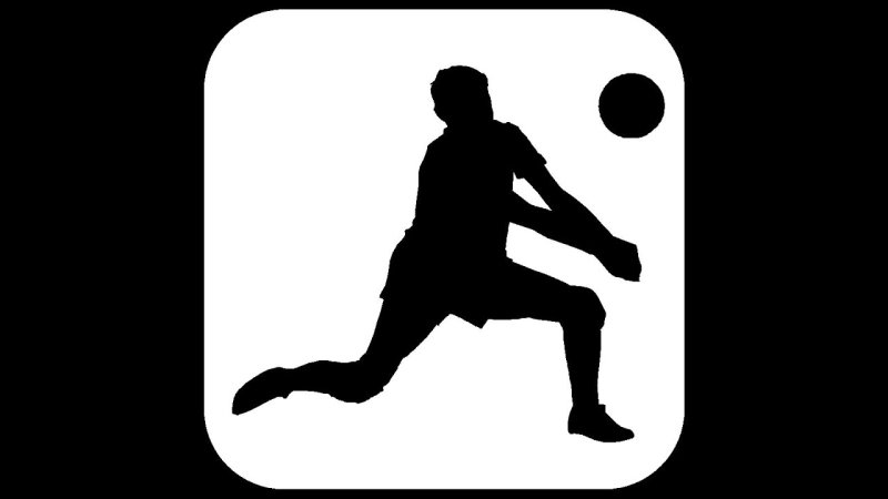 Волейбол трафарет