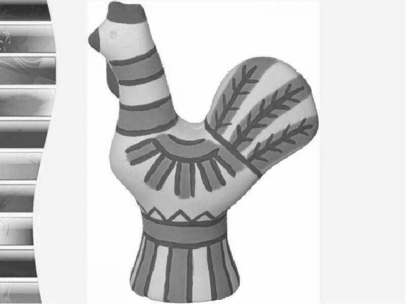 Филимоновская игрушка петушок