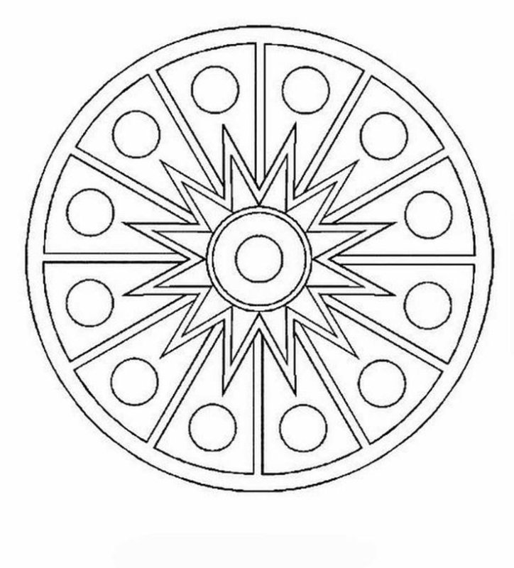 Симметричный узор в круге