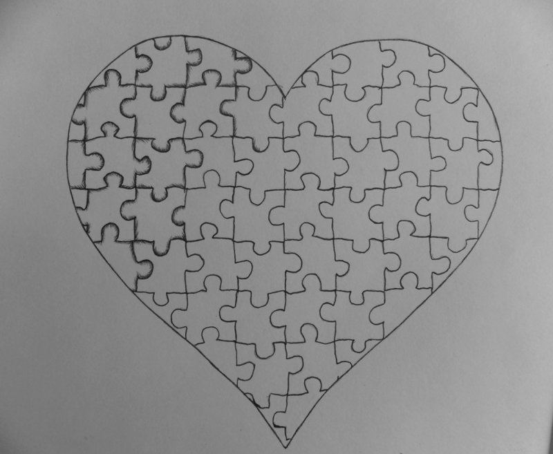 Сердце пазл