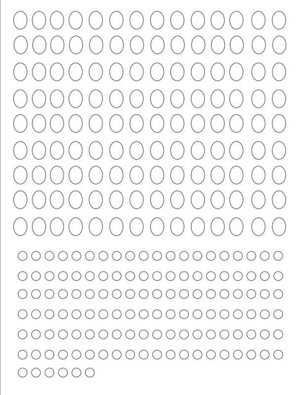 Трафарет кружочки
