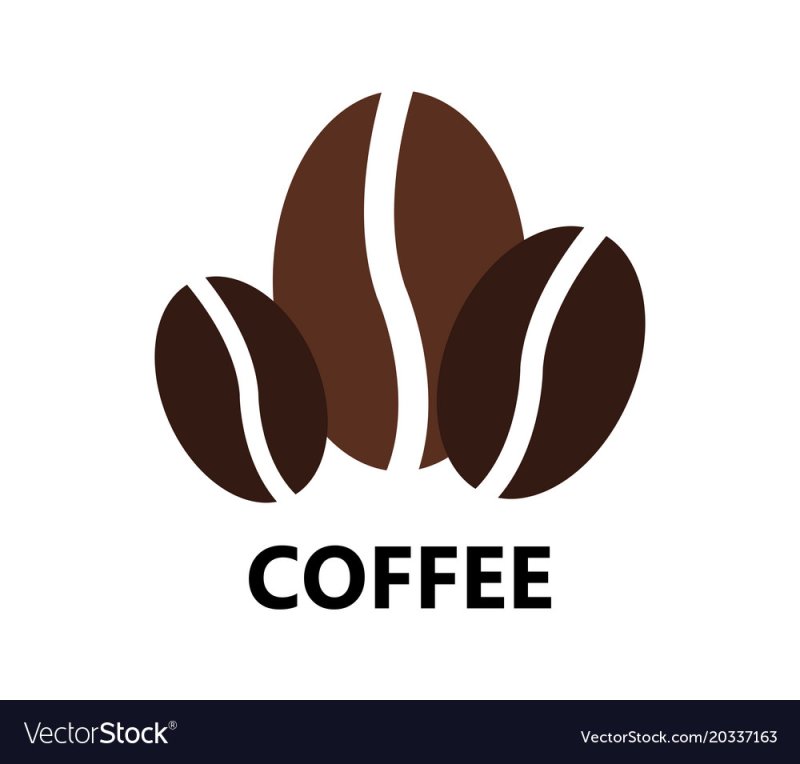 Трафарет зерна кофе