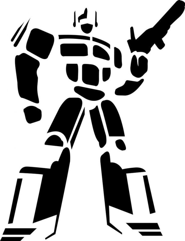 Робот трафарет