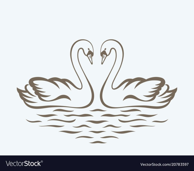 Лебедь орнамент