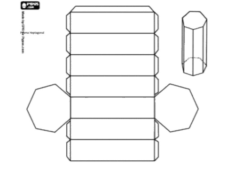 Развертка семиугольной Призмы