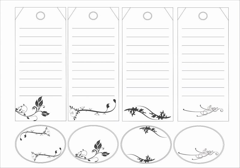 Ярлычок для подарка шаблон