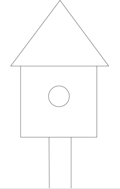 Скворечники с геометрическими фигурами для детей