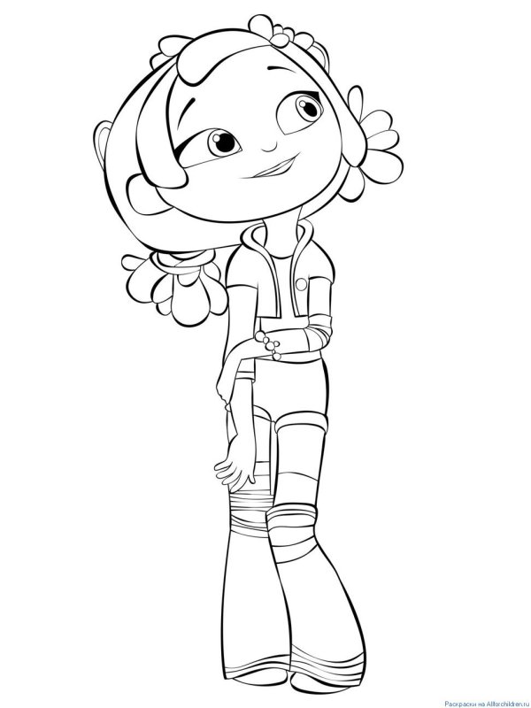 Раскраска сказочный патруль Любава