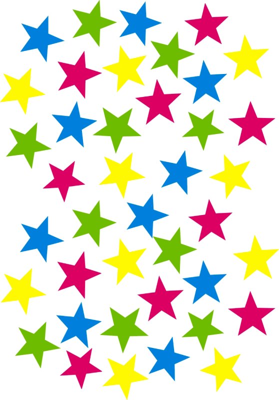 Звездочки цветные