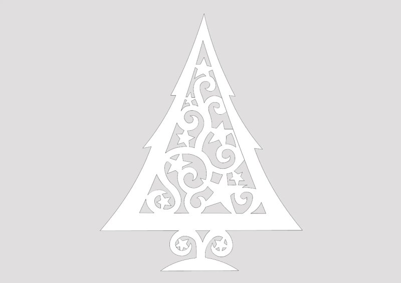 Трафарет "елка"