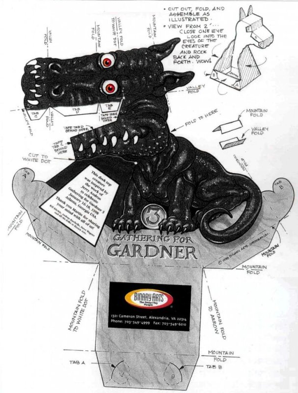 Дракон Гарднера шаблон