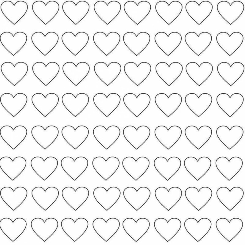 Сердечки для распечатки