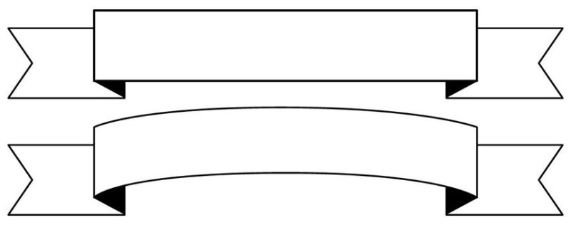 Ленточка трафарет