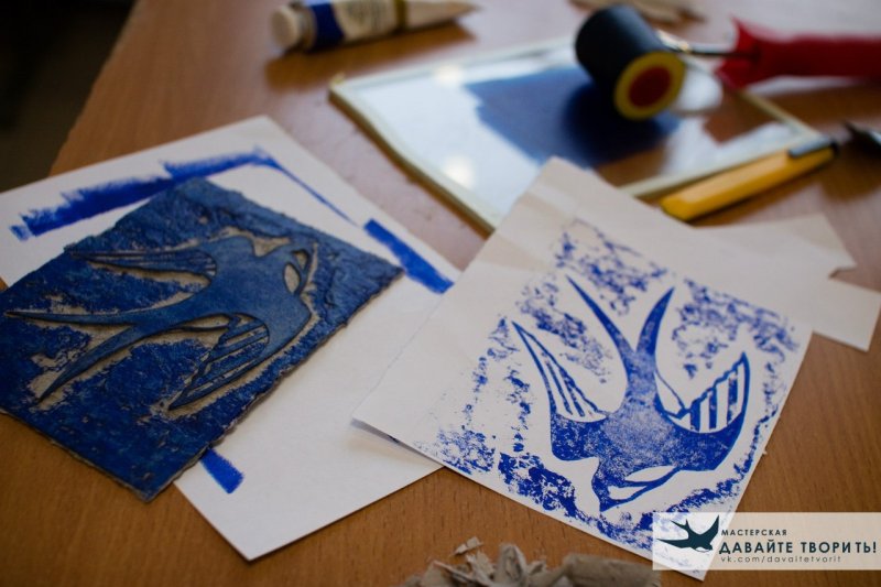 Гравюра на картоне