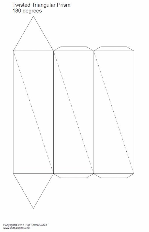 Скрученная Призма развёртка