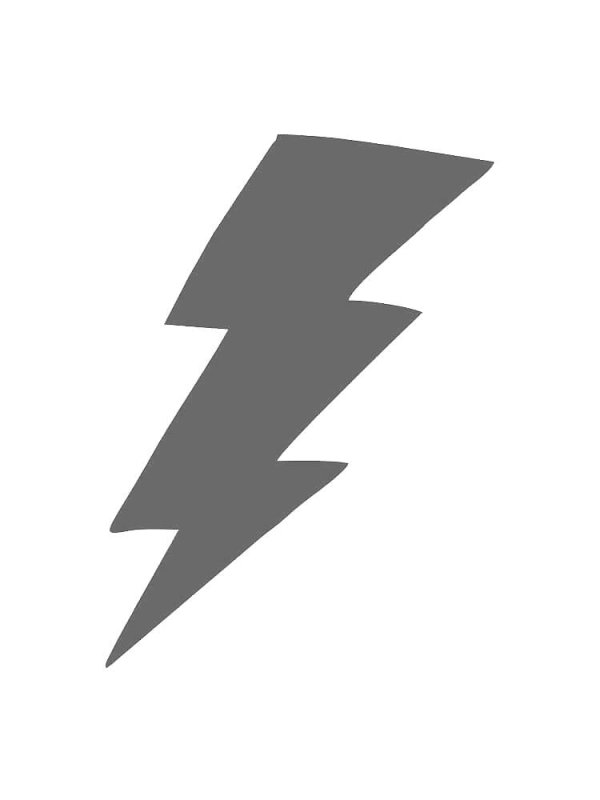 Трафарет молния для электроустановок