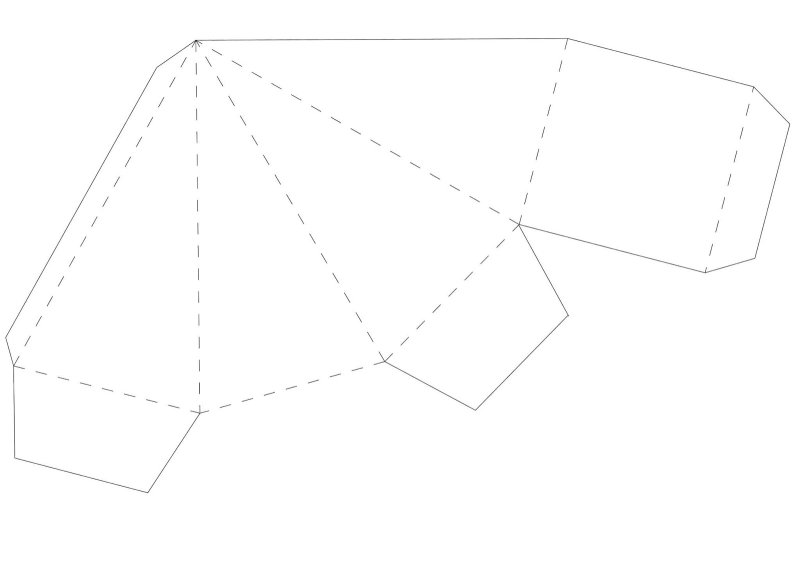 Правильная четырёх угольная пирамида развёртка