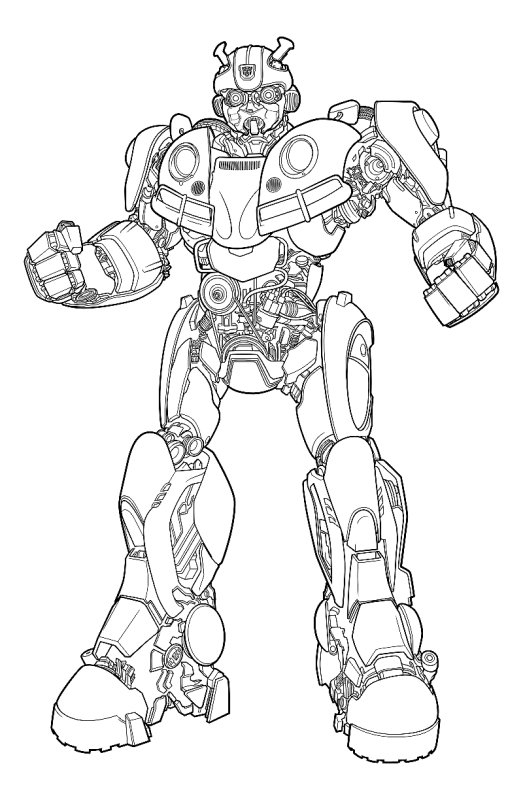 Раскраски Автоботы Бамблби