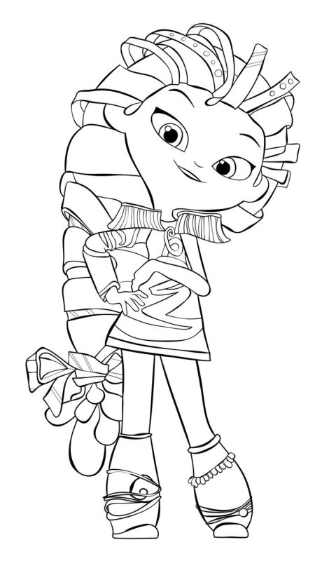 Разукрашка из мультика сказочный патруль