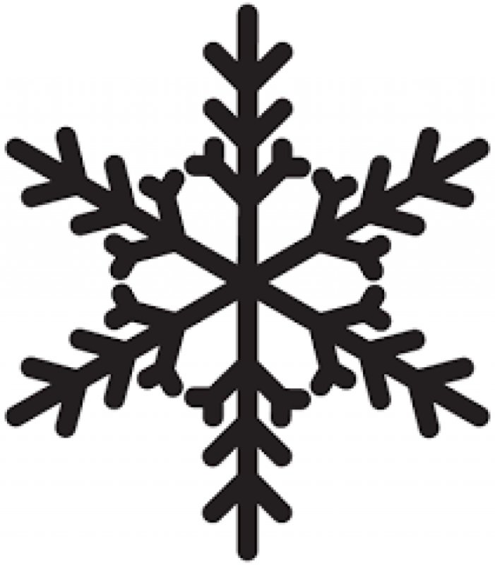 Снежинка трафарет для рисования