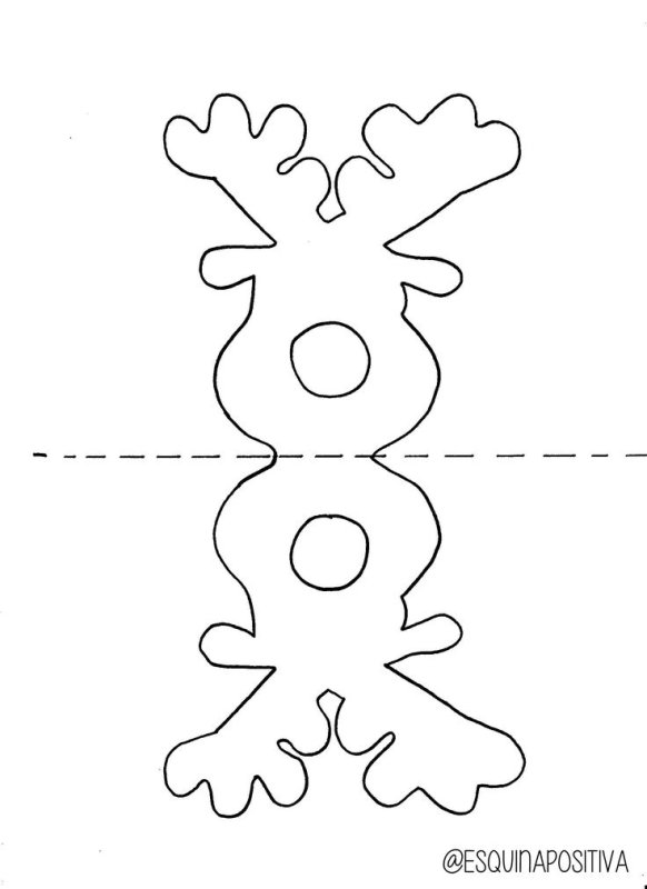 Трафареты для гирлянды на новый год