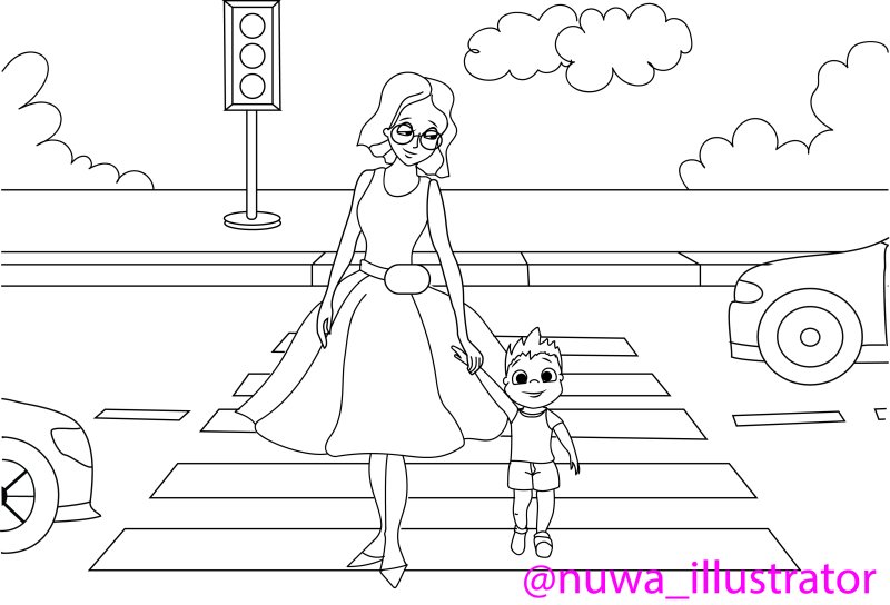 Раскраски по ПДД для детей