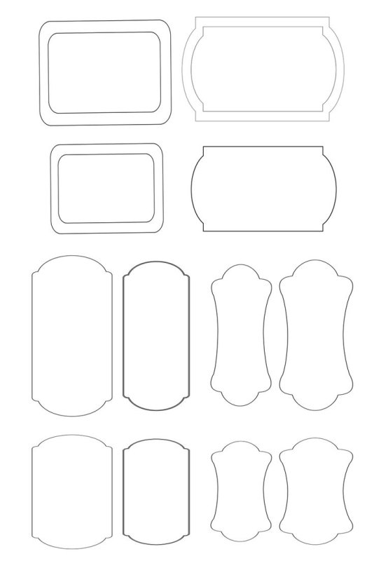 Макет этикеток для печати