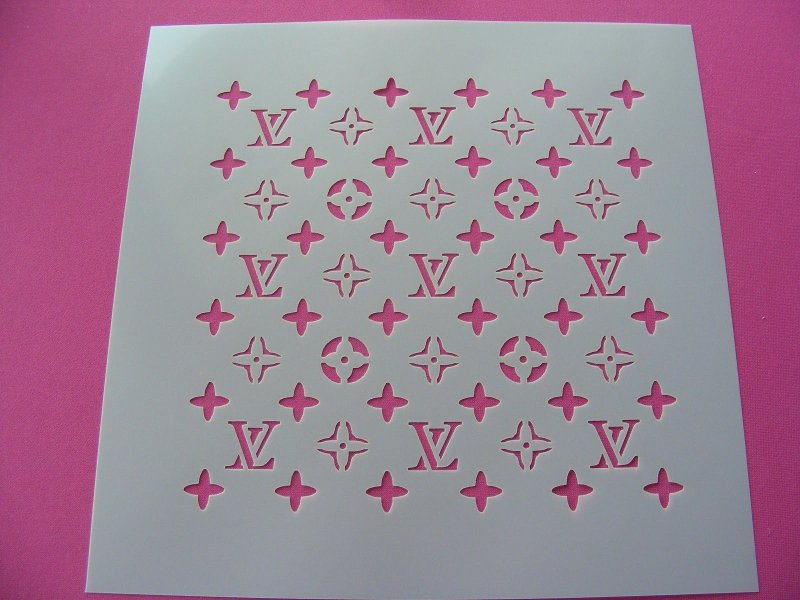 Значки Луи Виттон трафарет
