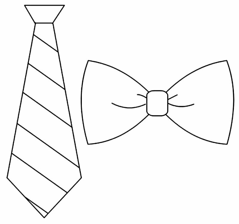Галстук трафарет