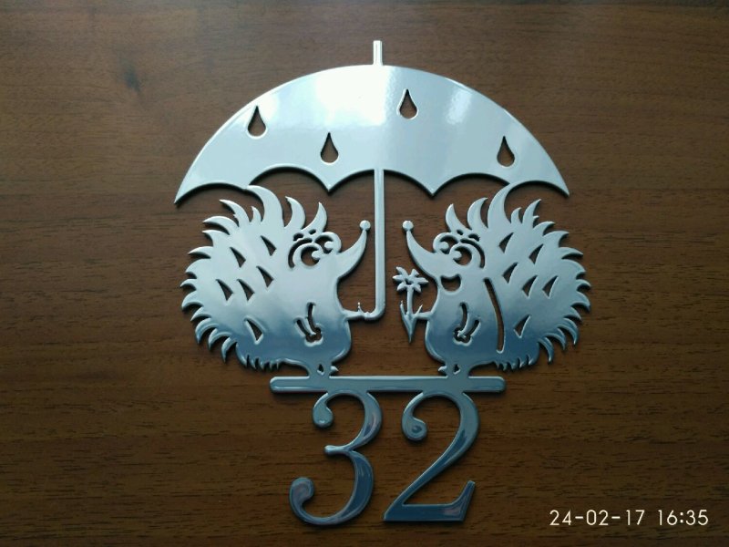 Таблички из металла лазерная резка