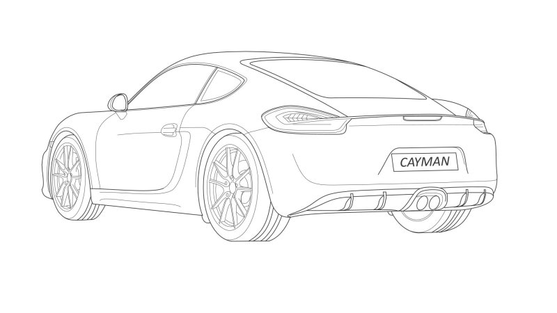 Раскраска Порше 911