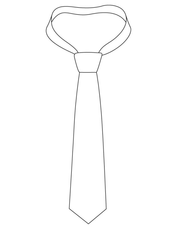 Галстук шаблон