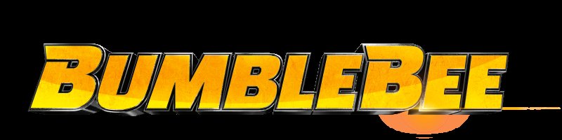 Надпись Бамблби на белом фоне