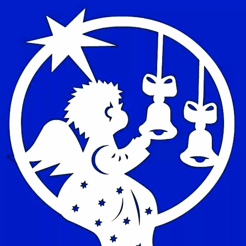 Трафарет Рождество