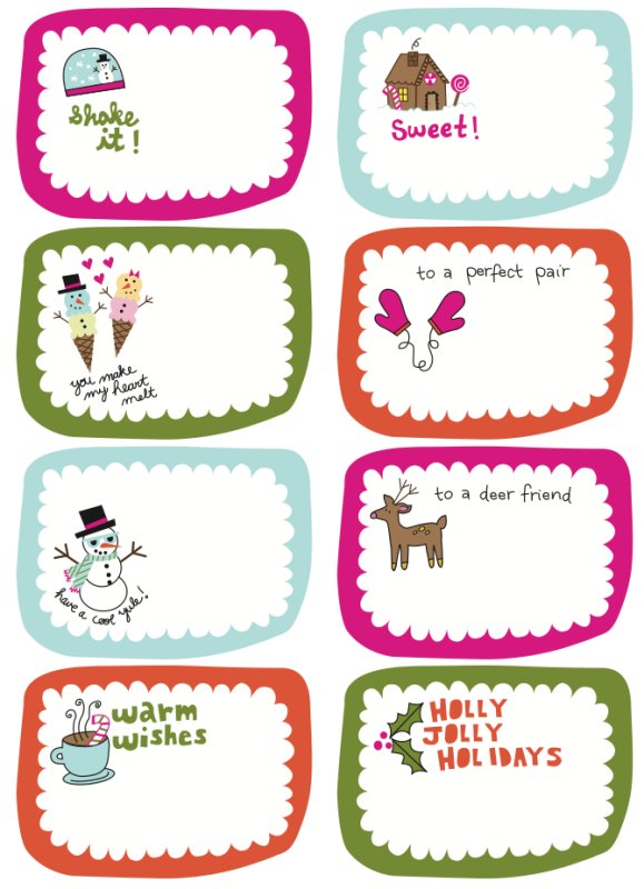 Этикетка на подарок