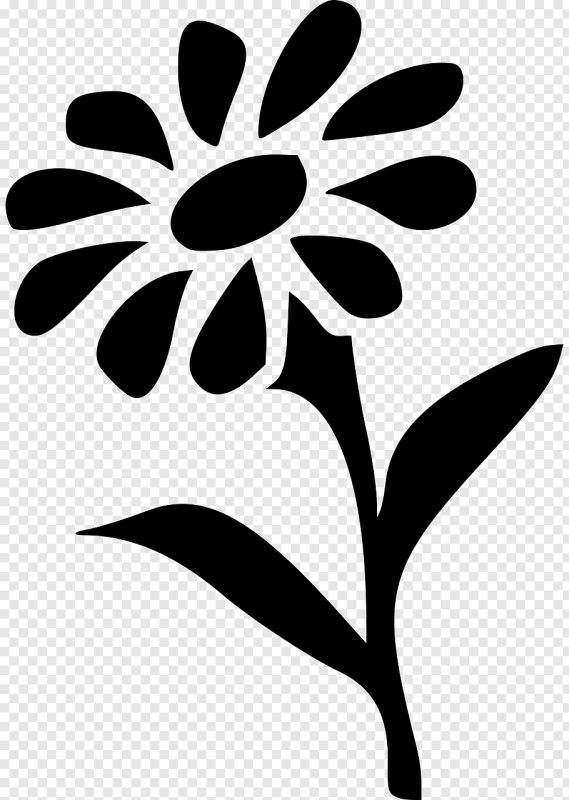 Ромашка трафарет