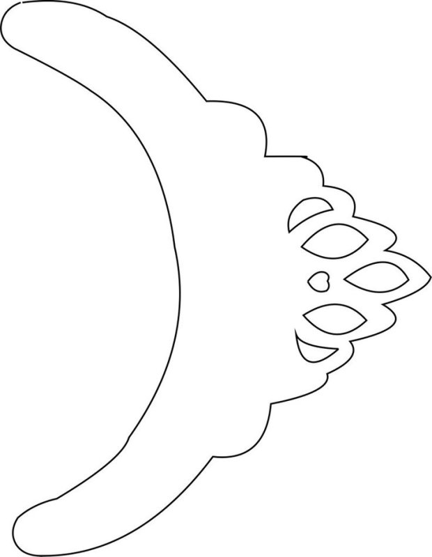 Корона трафарет для вырезания