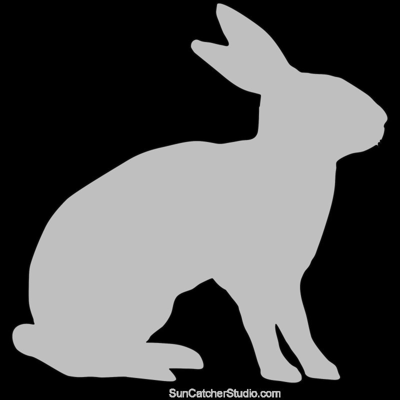 Силуэт кролика