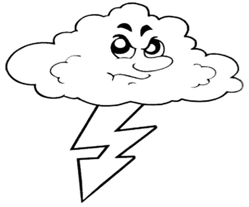 Гроза раскраска